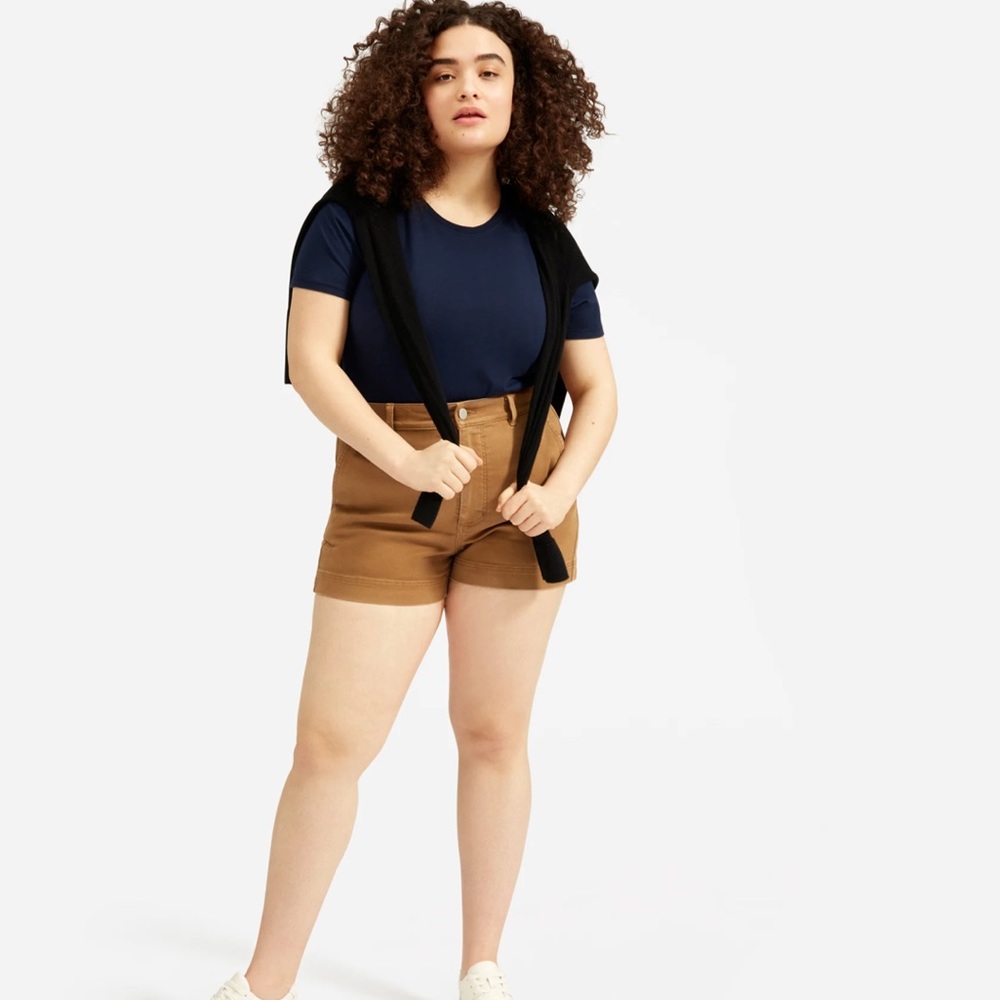 Everlane Cotton Twill Shorts - Ochre